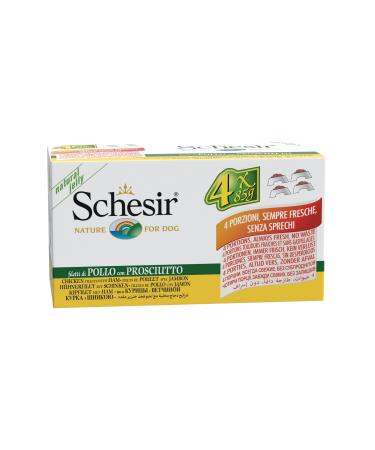 Schesir Chicken Fillet with Turkey for Dogs - Wet Food - 6 x 4 cans x 85 g