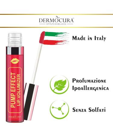 Dermocura Lip Volumizer - Long-lasting Cherry Lip Gloss with Chilli Pepper | 5x Cushion Effect in Italy - Buy Online on GoSupps.com