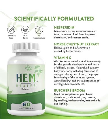 Hem Healer Defend - Natural Solution to Keep Hemorrhoids Away - Buy Online on GoSupps.com