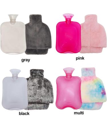 Zearly Hot Water Bottle 1.8L with Cover - Rubber Hand & Foot Warmer for Pain Relief | Classic PVC Warm-Up Bag for Neck & Shoulders - Buy Online on GoSupps.com