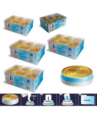 Pufai Puff Clean Glass Cleaning Wipes To Clean Hand Mirror Windows 120 Capsules