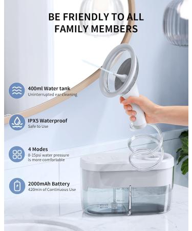 Ear Wax Removal Tool Camera - FSA/HSA Eligible Ear Irrigation Flushing System & Ear Cleaner with Camera 1080 HD Ear Flushing Kit for Adults with One-Piece Waste Tank Earwax Removal Kit White XL - Buy Online on GoSupps.com