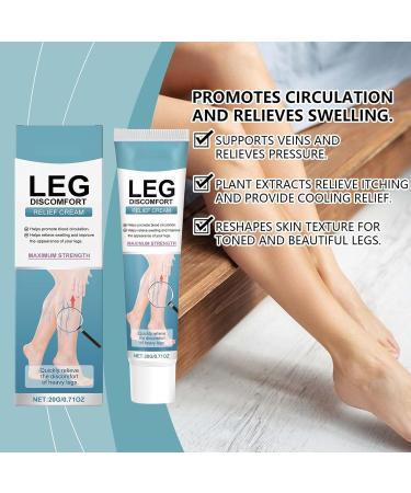  YNPQTDS Moisturizing Leg Cream 20g Massage Cream for Tired Calves and Legs | Travel Size Moisturizing and Soothing Lotion for Men Family Home School Teachers Sports Walking - Buy Online on GoSupps.com