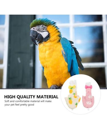 POPETPOP 2Pcs Bird Diaper Flight Suit for Parrot - Pilot Clothing for Parakeet - Buy Online on GoSupps.com