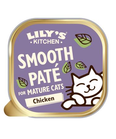Lily's Kitchen Natural Pate in Tray for Senior Cats Chicken Recipe Grain Free (19 x 85 g trays)