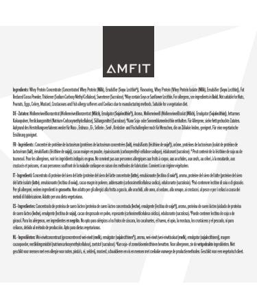Amfit Nutrition Whey Protein Powder Vanilla Flavour 75 Servings 2.27 kg - Amazon Brand - Buy Online on GoSupps.com