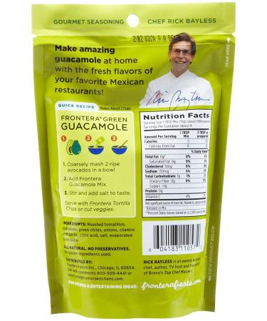 Frontera Foods Original Guacamole Mix - 4.5 oz Pack for Authentic Flavor - Buy Online on GoSupps.com