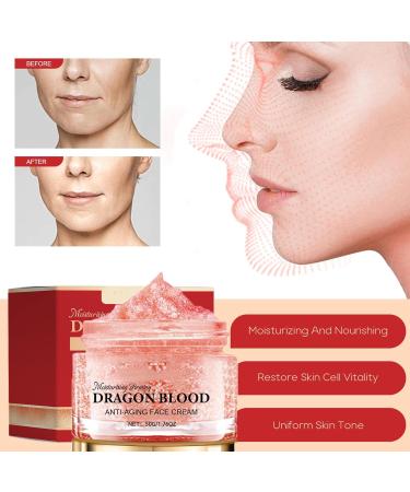 Dragon Blood Anti Wrinkle Face Cream for Women Dragon Blood Night face moisturiser for Firming Anti Aging Retinol Face Cream Hydrating Dragon Blood Face Cream for Dry Skin Nourishing & Soft Skin - Buy Online on GoSupps.com