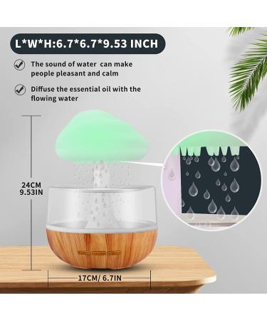 Zen Raining Cloud Night Light & Essential Oil Diffuser - Micro Humidifier for Relaxing Sleep & Stress Relief - Buy Online on GoSupps.com
