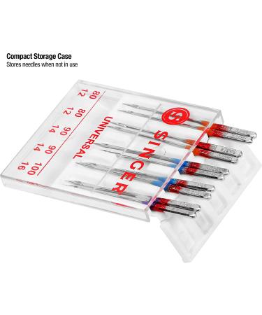 SINGER Regular Point Sewing Machine Needle  Size 80/12  90/14  100/16  10-Count - Buy Online on GoSupps.com