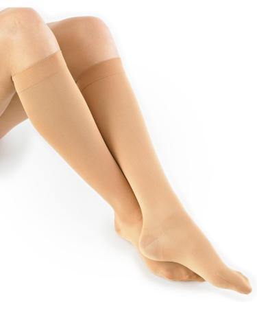 Neo G Women's Travel Compression Socks - Energize Tired Legs - Graduated Compression, Black, Size M - Buy Online on GoSupps.com