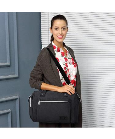 S-ZONE Upgrade Baby Nappy Changing Bag Large Capacity & Multi-Functional Baby Diaper Changing Bag for Mum and Dad (Black) - Buy Online on GoSupps.com