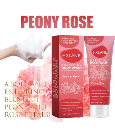 HXLANE Acidified Body Wash 2 PCS Moisturizing Rose Body Wash Gel 24 Hour Odor Control Odor Control Removes Odor Better than Soap Formulated Without SLS or Parabens 3.38 FL.OZ - Buy Online on GoSupps.com