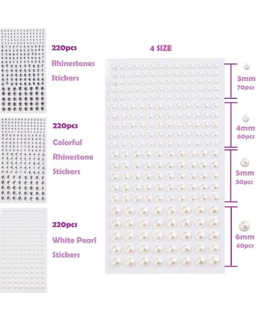 NOOEPC 660Pcs Face Gems & Hair Jewels Set - Rhinestones with Tweezers for DIY Body & Face Art - Festival Makeup & Party Decorations - 3 Sheets - Buy Online on GoSupps.com