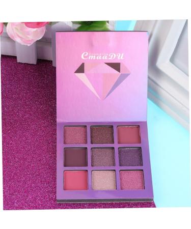 POPETPOP 2pcs 9 Matte Eyeshadow Shimmer Eyeshadow Women Eye Shadow Eyeshadow Palette Powder Eye Shadow Flash 1 count (Pack of 1) Purplex2pcs - Buy Online on GoSupps.com