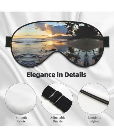 SSIMOO Hawaii Beach Sleep Mask - Adjustable & Breathable Eye Mask for Ultimate Comfort | Shop Internationally - Buy Online on GoSupps.com