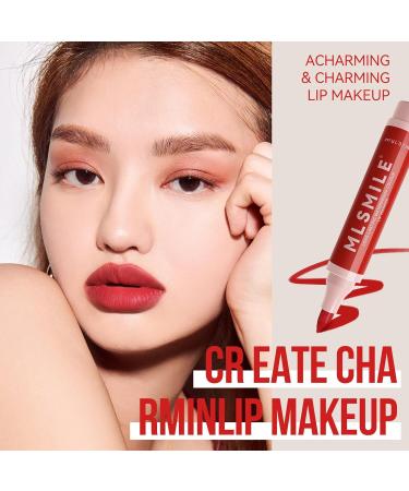 Matte Red Brown Liquid Lip Liner Lip Stain Pen for Women Long Lasting Lip Marker with Precise Tip Natural Moisturizer Quick Dry Waterproof - Buy Online on GoSupps.com