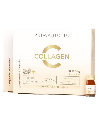 PRIMABIOTIC Primabiotic Collagen (10 000mg) - Hydrolyzed Bovine Collagen (2000Da) - Pack of 30 Bottles of 30 ml (1 Month) (60 60)