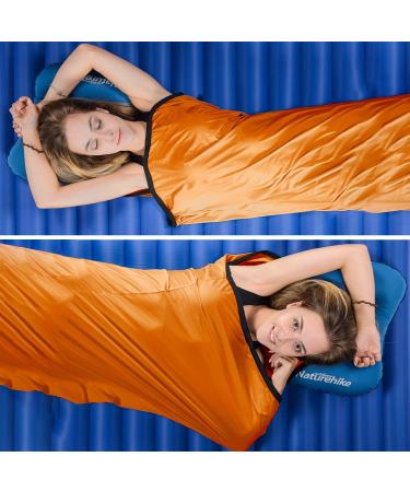 Naturehike High Elasticity Sleeping Bag Liner - Lightweight & Portable for Camping, Travel, Hostels - Orange - Buy Online on GoSupps.com