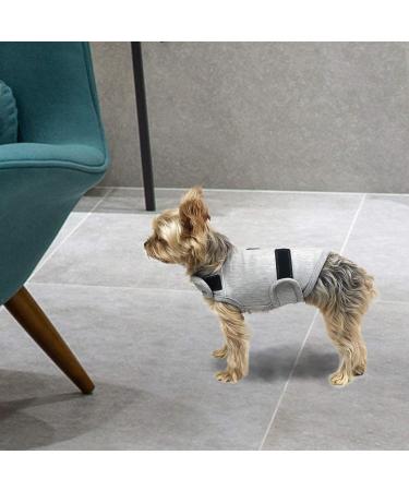 Comfortable Dog Coat for Anxiety Relief - Cattamao Soothing Vest & Thunder Shirt for XS S M L XL Dogs | Light Gray XS - Buy Online on GoSupps.com