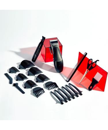 Remington Hair Clipper and Detail Trimmer (25 Piece kit incl. 6 Sectioning Clips 6 Comb attachments (3mm-25mm) Ear Taper Combs Scissors Storage Pouch etc. 40 Minutes Cordless Usage) HC367 - Buy Online on GoSupps.com