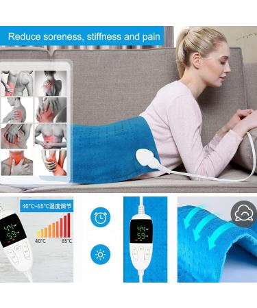 Mokernali Electric Heated Blanket - 60x30 cm LCD Display Plush Blanket for Back Neck & Shoulder Relief - International Shipping Available - Buy Online on GoSupps.com