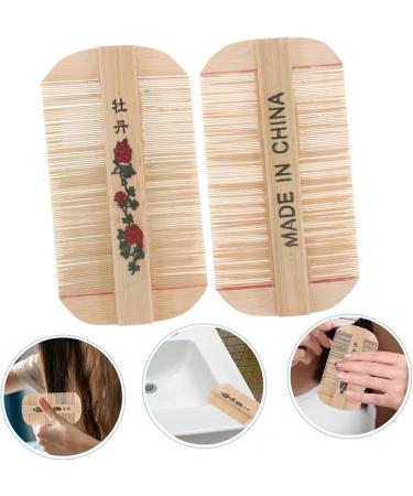 CALLARON 2pi ces Peigne Antipelliculaire Double Face pour Chien Peigne Bambou Naturel avec Dents Fines pour Toilettage Compact et Facile Ranger - Buy Online on GoSupps.com
