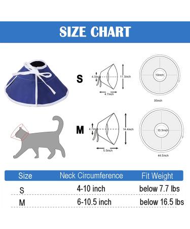 Yanzisno1 Cat Cone Collar - Adjustable Medium Elizabethan E-Collar for Cats and Kittens - Soft Nonwoven Fabric - Stop Licking and Head Scratching Post Surgery - Prevent Infections - Buy Online on GoSupps.com
