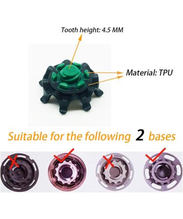 28 Count 5MM Fast Lock Golf Spikes - Easy Install Replacement Cleats in Black/Green - Buy Online on GoSupps.com