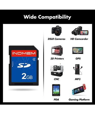 INDMEM 2GB Class 4 SLC SD Card - Secure Digital Standard, 1PC - Buy Online on GoSupps.com