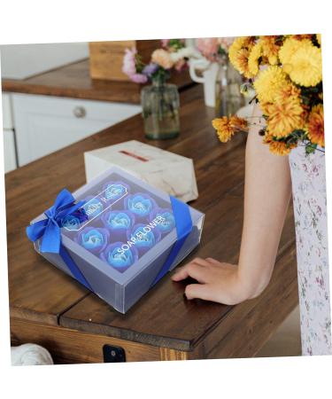 Artibetter 3 Boxes Rose Soap Flower Eternal Rose Bouquet Flower Gifts Rose Gifts Blue Gifts Graduation Party Floral Shower Soap Blue Rose Petals Diy Fake Rose Boxed Gift Box - Buy Online on GoSupps.com