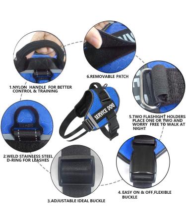 Moonpet Personalized No Pull Dog Harness Leash Set with Custom Name and Phone Number Heavy Duty Pet Vest to Prevent Tugging Pulling or Choking Training and Walking (XS-XXL 9 Colorful) 6 color - Buy Online on GoSupps.com