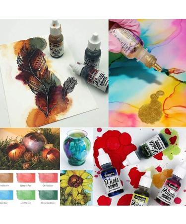 Jacquard Pinata Blanco and Mantilla Black Bundle - 4-Ounce Bottles with Needle Tip Applicators, Refill Bottles, and Funnel - Ideal for Yupo and Resin Art - Buy Online on GoSupps.com