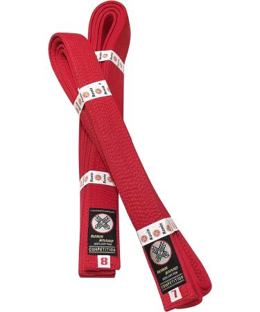 Ronin Deluxe Cotton Red Belt - Masters Belt for Karate  Tae Kwon Do  Judo  Jiu-Jitsu Martial Arts 5 - Buy Online on GoSupps.com