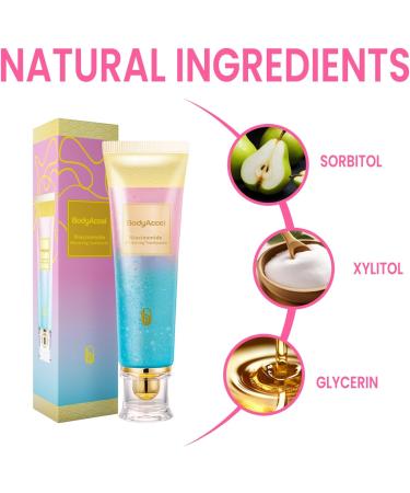 BodyAccel Niacinamide Whitening Toothpaste Niacinamide Toothpaste Stain Removal Toothpaste Natural Fresh Breath (2) - Buy Online on GoSupps.com