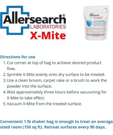 Allersearch X-Mite Dry Powder Carpet Cleaner - Buy Online on GoSupps.com