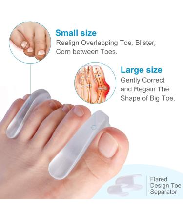 Buy Bukihome Silicone Toe Separator - 8 Pieces for Bunion Relief & Overlapping Toes | Best Toe Spacers for Comfort - Buy Online on GoSupps.com