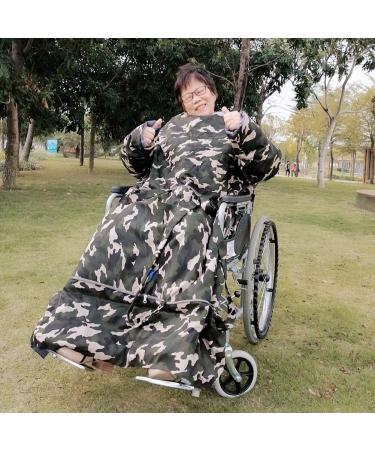 Wheelchair Warm Blanket Wheelchair Cover Wheelchair Cozy Cover Wheel Mobility Scooter Leg Warm Keep Cozy Legs Protection Cover Warmer Accessory Camouflage Medium