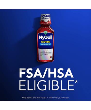Vicks NyQuil SEVERE Nighttime Relief Twin Pack - Berry Flavor - 12 FL OZ - Buy Online on GoSupps.com