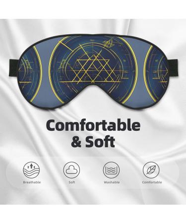 Unisex Math Geometry Calculus Sleep Mask - Double-Sided Eye Mask for Sound Sleep & Skin Care - Buy Online on GoSupps.com
