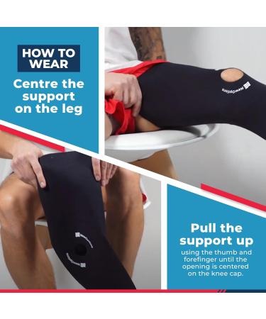 Perforated Undersleeve for Functional Braces | Knee Sleeve for Sensitive Skin | Latex-Free Open Patella Compression Sleeve | 100% Made in the USA (X-LARGE: 16-18 - Buy Online on GoSupps.com