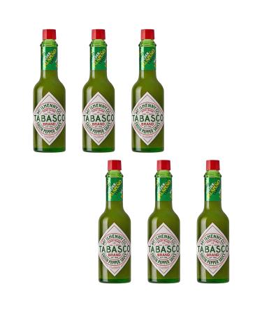 Tabasco Mild Green Hot Pepper Sauce - 57ml Pack of 6