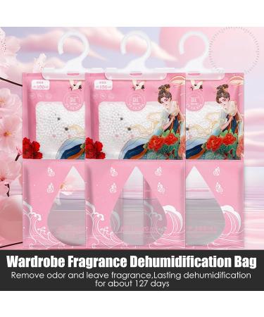 Dehumidifier bags for closets - 120g hanging moisture-absorbing bags | Dehumidification bag for damp storage rooms basements libraries wardrobes and storage areas - Buy Online on GoSupps.com