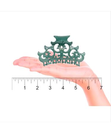 Camila Paris CP2403 Large Green French Hair Clips for Women - Antique Girls Hair Claw Jaw Fashion 3.5 Inch - Durable Styling Accessories Made in France - Buy Online on GoSupps.com