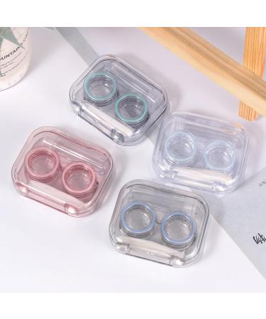 Mobeon Travel Contact Lens Container Set - 4 Durable Etui Storage Cases with Screw Cap for Safe Contact Lens Storage - Buy Online on GoSupps.com