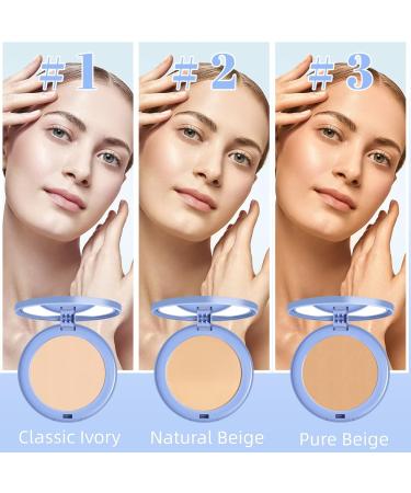 Oil Control Pressed Powder - Matte Finish, Waterproof & Long-lasting | Natural Beige Shade - Lightweight Face Makeup - Buy Online on GoSupps.com