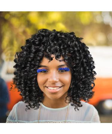 Heritage by Hair Products European And American Small Curly African Ladies Wig Rod Fluffy Fiber High Temperature Silk Headgear Suitable For Black Women Full Lace Pink One Size - Buy Online on GoSupps.com