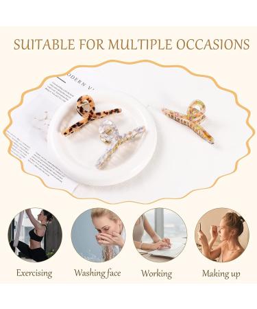 Large Hair Claw Clips for Women - 3PCS 4.7 Cellulose Acetate Metal Clips - Non Slip Strong Hold Hair Jaw Clips - Multi-color Hair Accessories - Buy Online on GoSupps.com