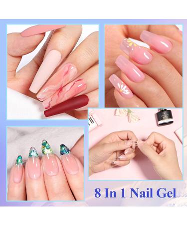 Born Pretty 8 in 1 Nail Glue Gel Kit - Acrylic Nail Extension, Repair & Base Gel - Buy Online on GoSupps.com