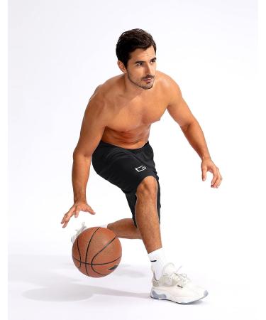 G Gradual Men's Basketball Shorts | Lightweight Quick Dry 11 Long | Zipper Pockets | Athletic Gym Shorts for Men - Black (Medium) - Buy Online on GoSupps.com